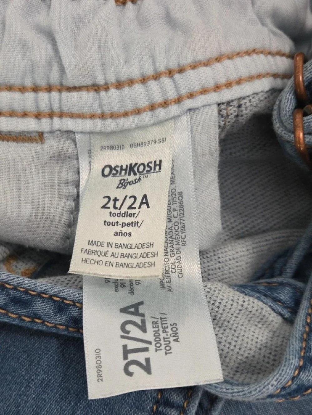 OshKosh B'gosh Toddler Stretch Denim Overalls